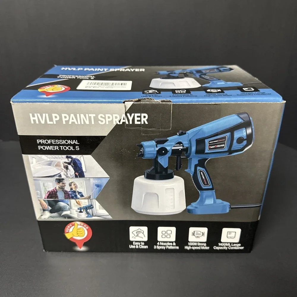 Paint Sprayer Tool 1000W - High Power Electric Spray Paint Gun - Easy To Clean